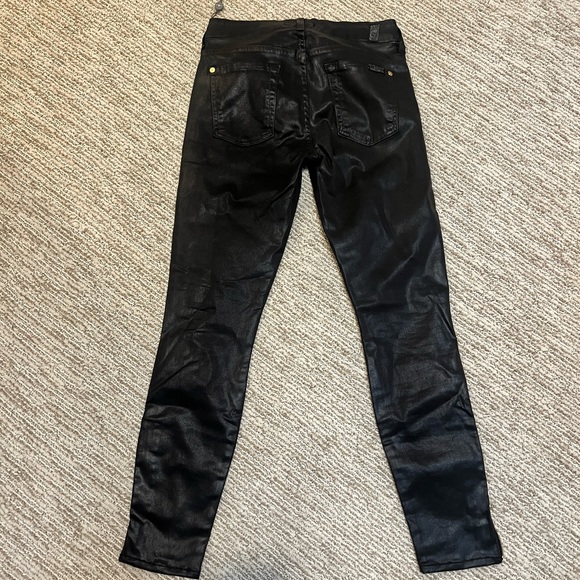 7 for all mankind leather pants (not worn) - Picture 7 of 11